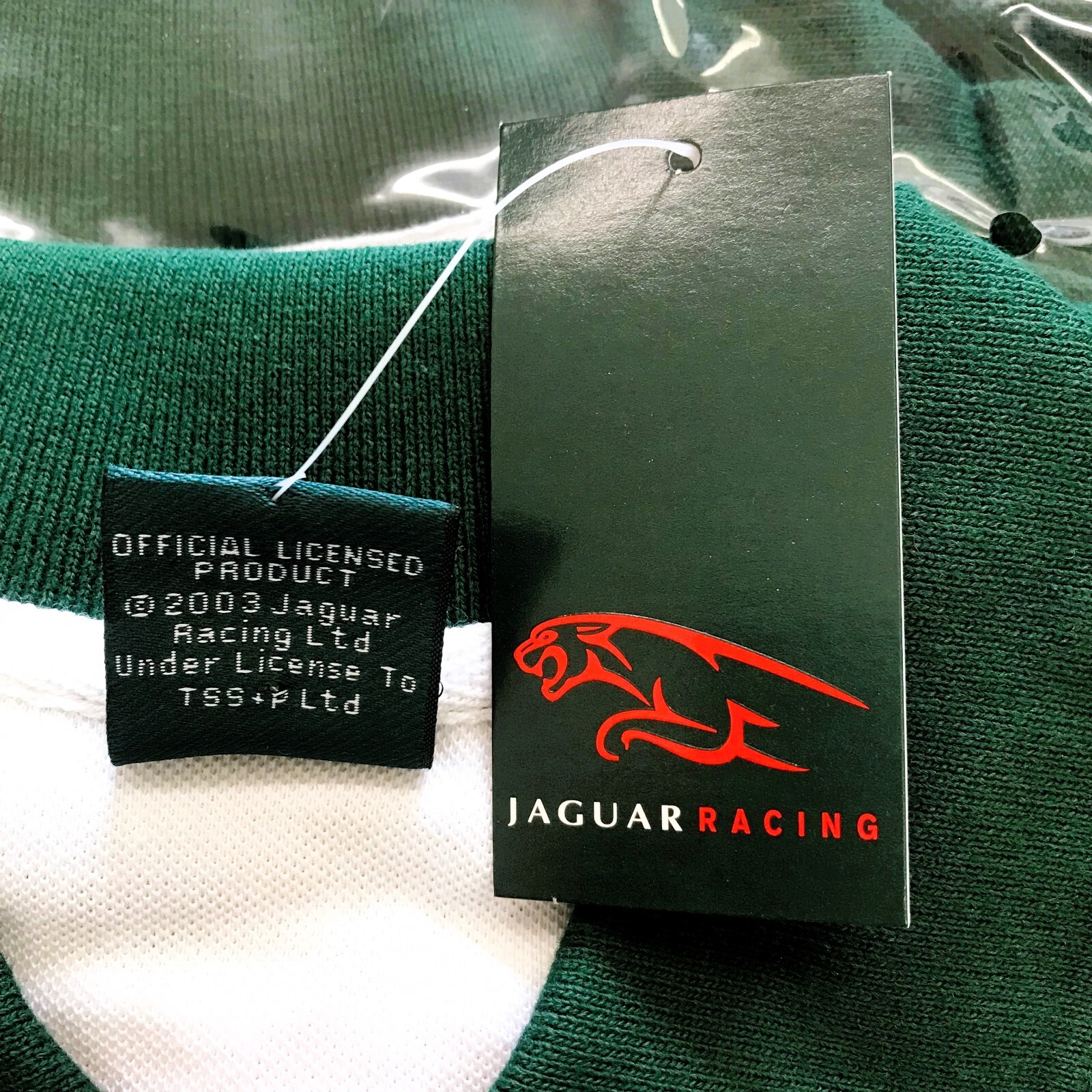 Official Jaguar Racing Polo Shirt Adult Sz L Green 2003 Collector Item