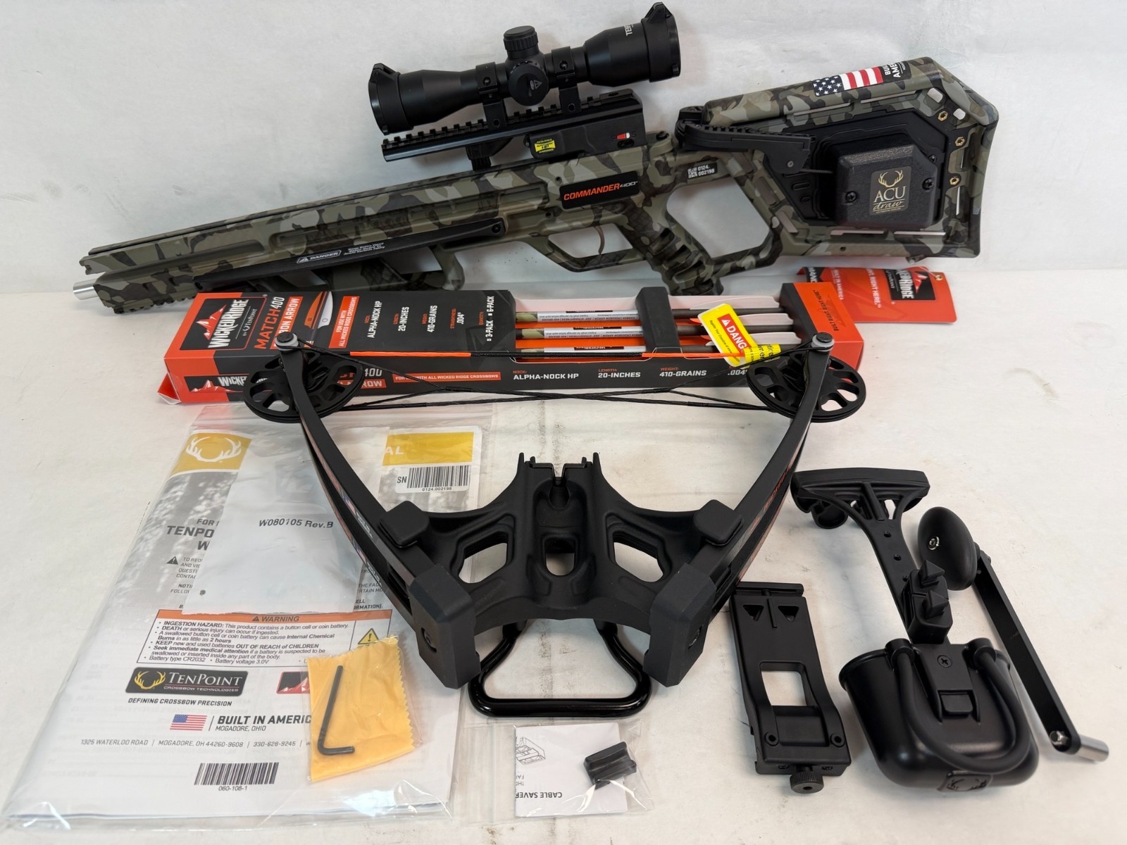 Wicked Ridge Commander 400, ACUdraw, Pro-View 400 Scope (WR26003-9552) -FREE S/H