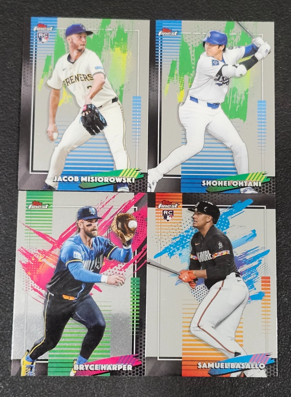 2026 Topps Finest Baseball BASE with Rookies You Pick - 2 Card Minimum