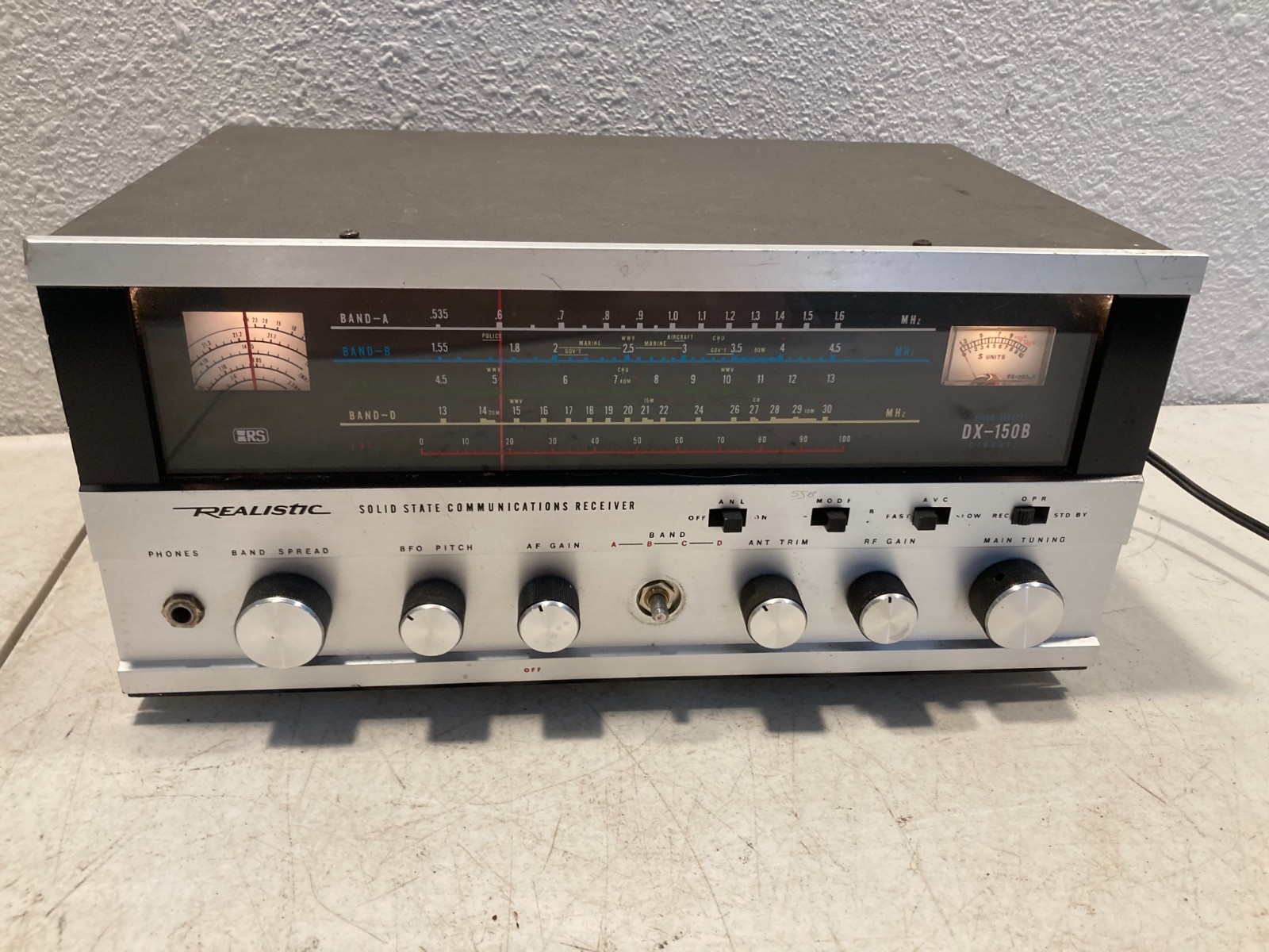 Realistic DX-150B Solid State Communications Receiver Japan Realistic DX-150B Solid State Communications Receiver Japan