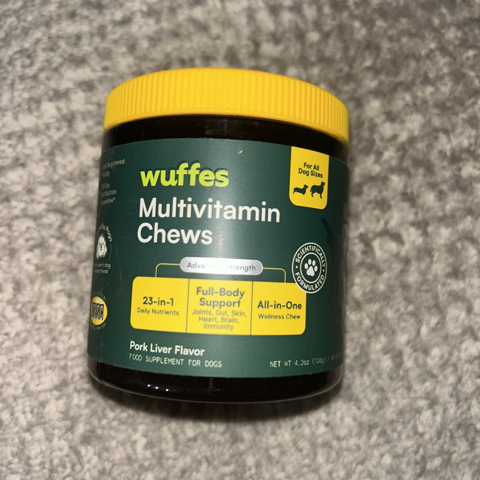 Wuffes 23 In 1 Multivitamin For Dogs All Sizes 30 Count Made In USA Exp 01/2028