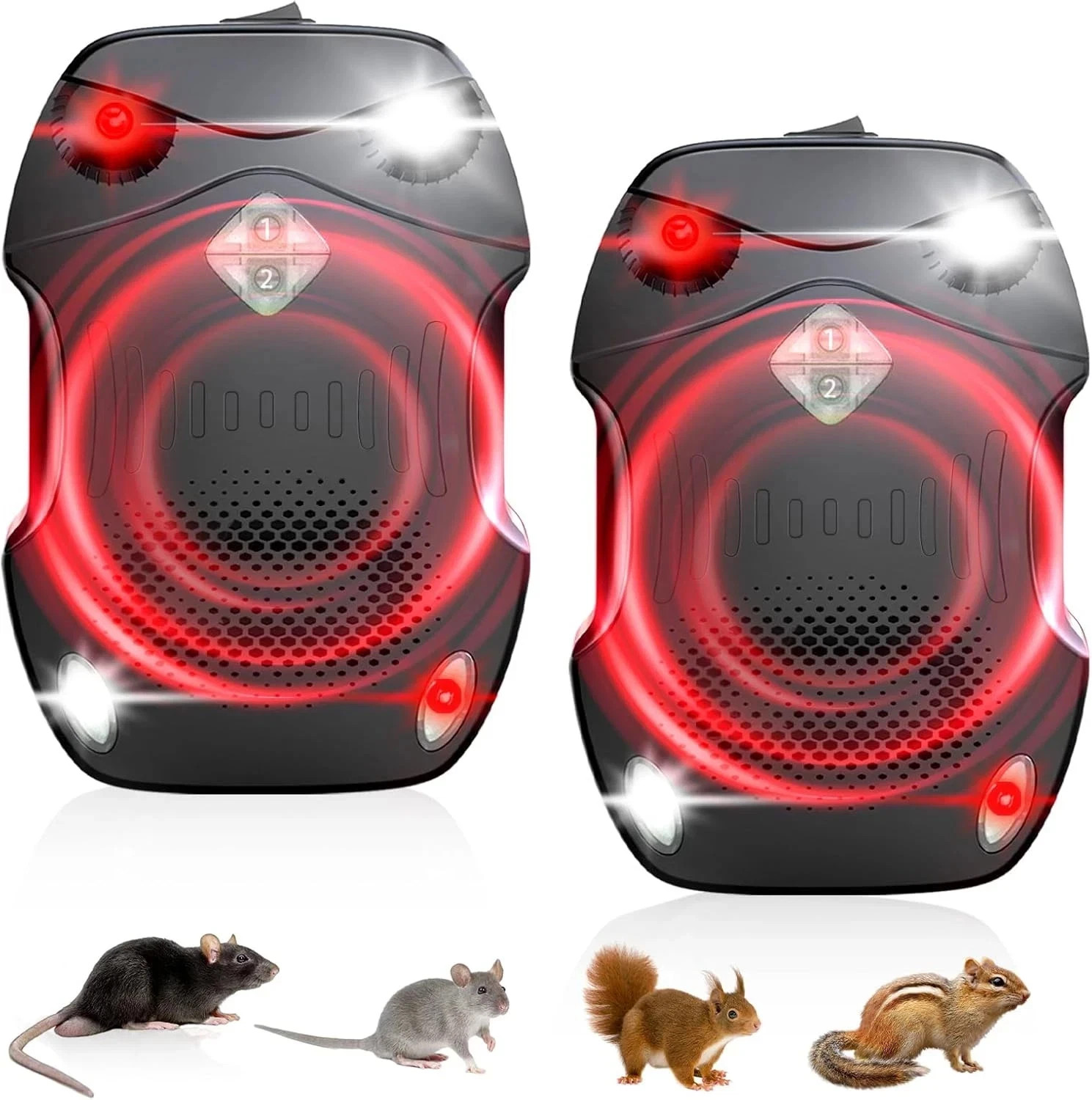 2 PACK CAR ULTRASONIC MOUSE RAT REPELLER VEHICLE PEST ANIMAL DETERRENT REPELLENT 2 PACK CAR ULTRASONIC MOUSE RAT REPELLER VEHICLE PEST ANIMAL DETERRENT REPELLENT