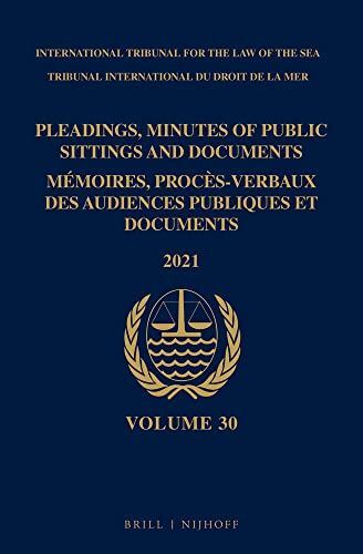 Pleadings, Minutes of Public Sittings and Documents  Mémoires