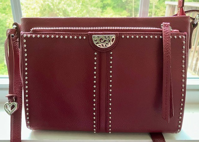 Brighton Leather Crimson Red Jagger Cross Body Organizer-Pristine condition Brighton Leather Crimson Red Jagger Cross Body Organizer-Pristine condition