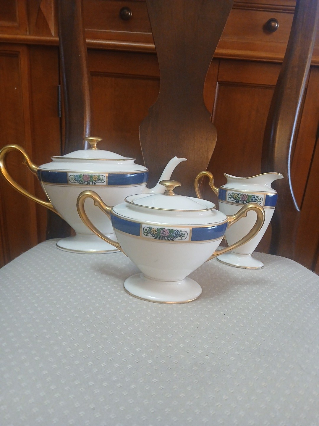 LENOX 3 -piece Meadowbrook Tea Service Set