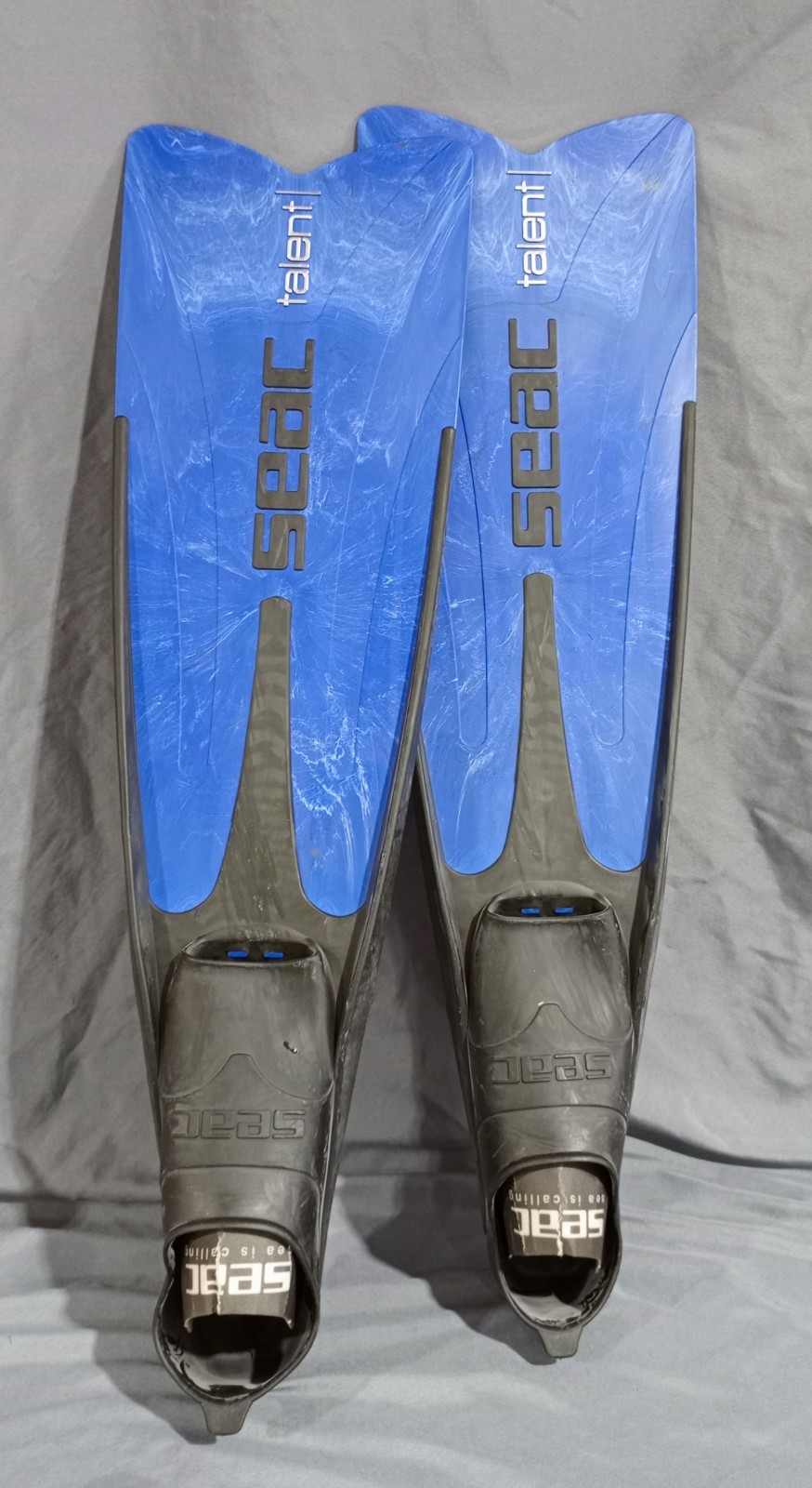 Pair Of Seac Talent 0710024203466A Pinne Talent Camo Blue 39/40