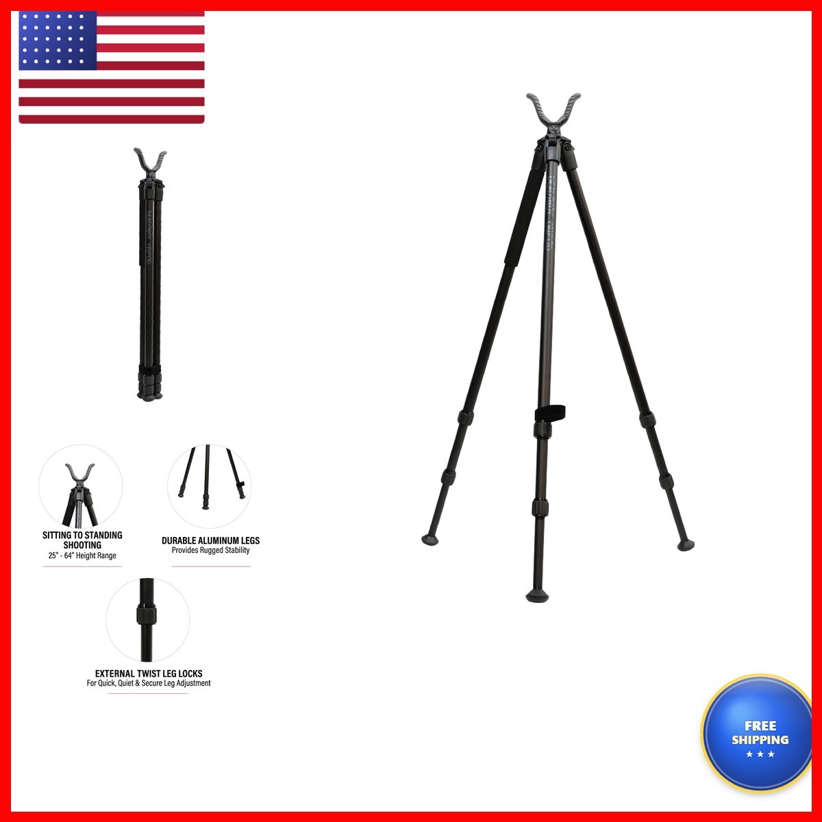 BOG Deadshot Hunting Tripod 25\