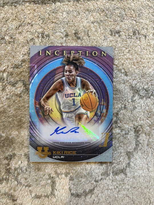 2022-23 Bowman Inception University - Autographs Kiki Rice #BIA-KR (AU, RC)