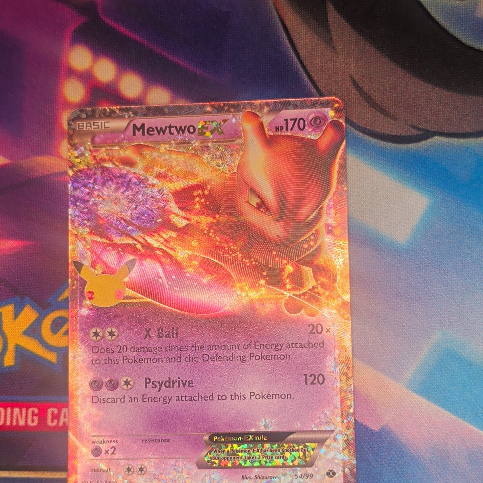 The Pokémon Company Pokémon TCG Mewtwo EX 54/99 Full Art Holo Eng 2012 The Pokémon Company Pokémon TCG Mewtwo EX 54/99 Full Art Holo Eng 2012