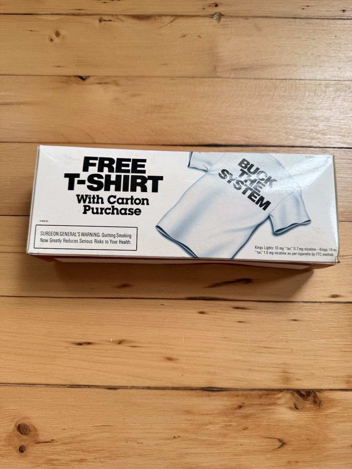 Vintage 1990 Buck the system Bucks Cigarettes graphic promo pocket XL T Shirt Vintage 1990 Buck the system Bucks Cigarettes graphic promo pocket XL T Shirt