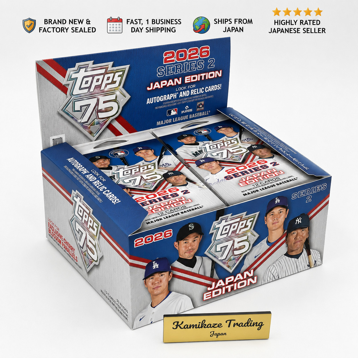 2026 Topps MLB Series 2 Japan Edition Factory Sealed Hobby Box