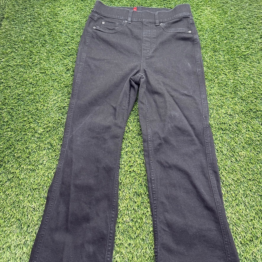 Spanx Pull On Boot Jeans Womens Small S Black Stretch