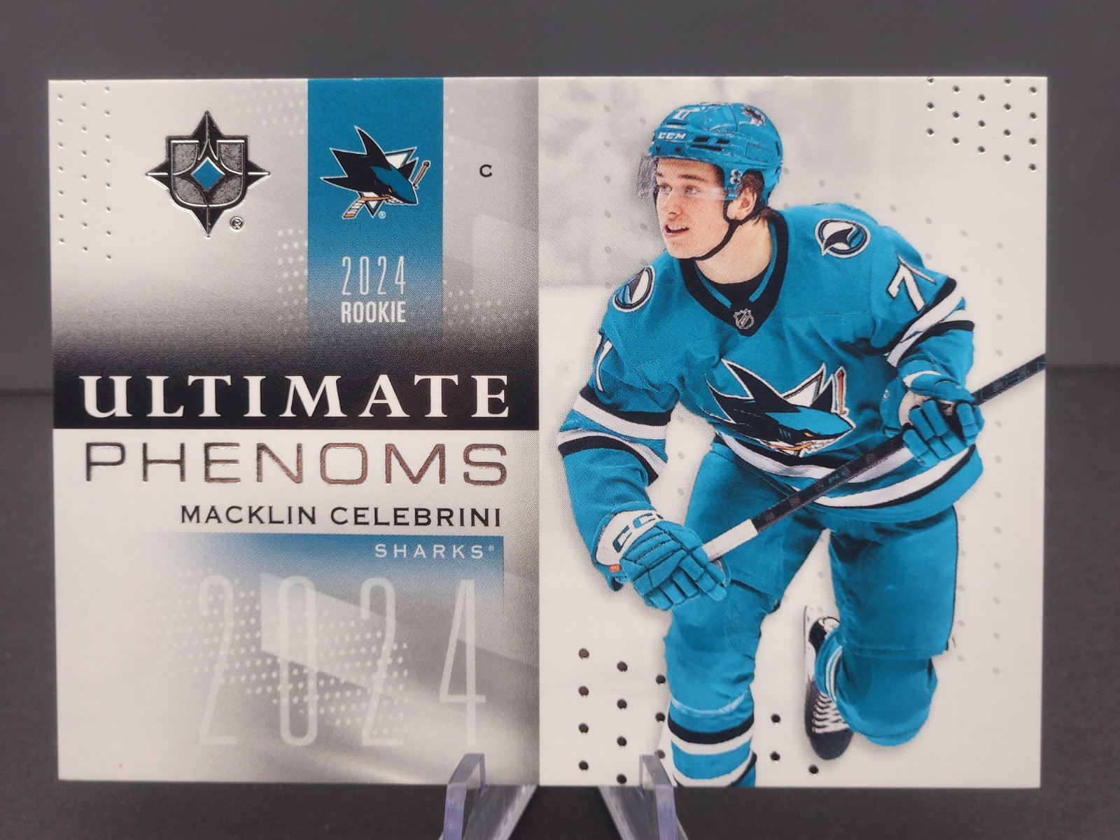 24-25 Upper Deck Ultimate Collection - Ultimate Phenoms Macklin Celebrini #UP-MC