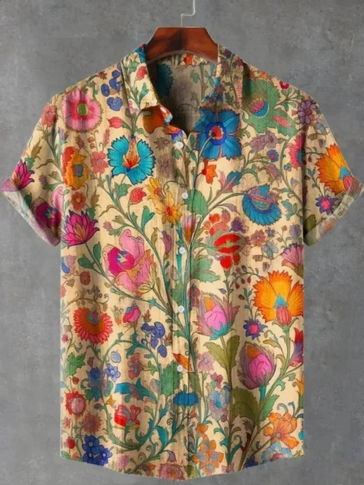 Vintage Floral Hawaiian Shirt