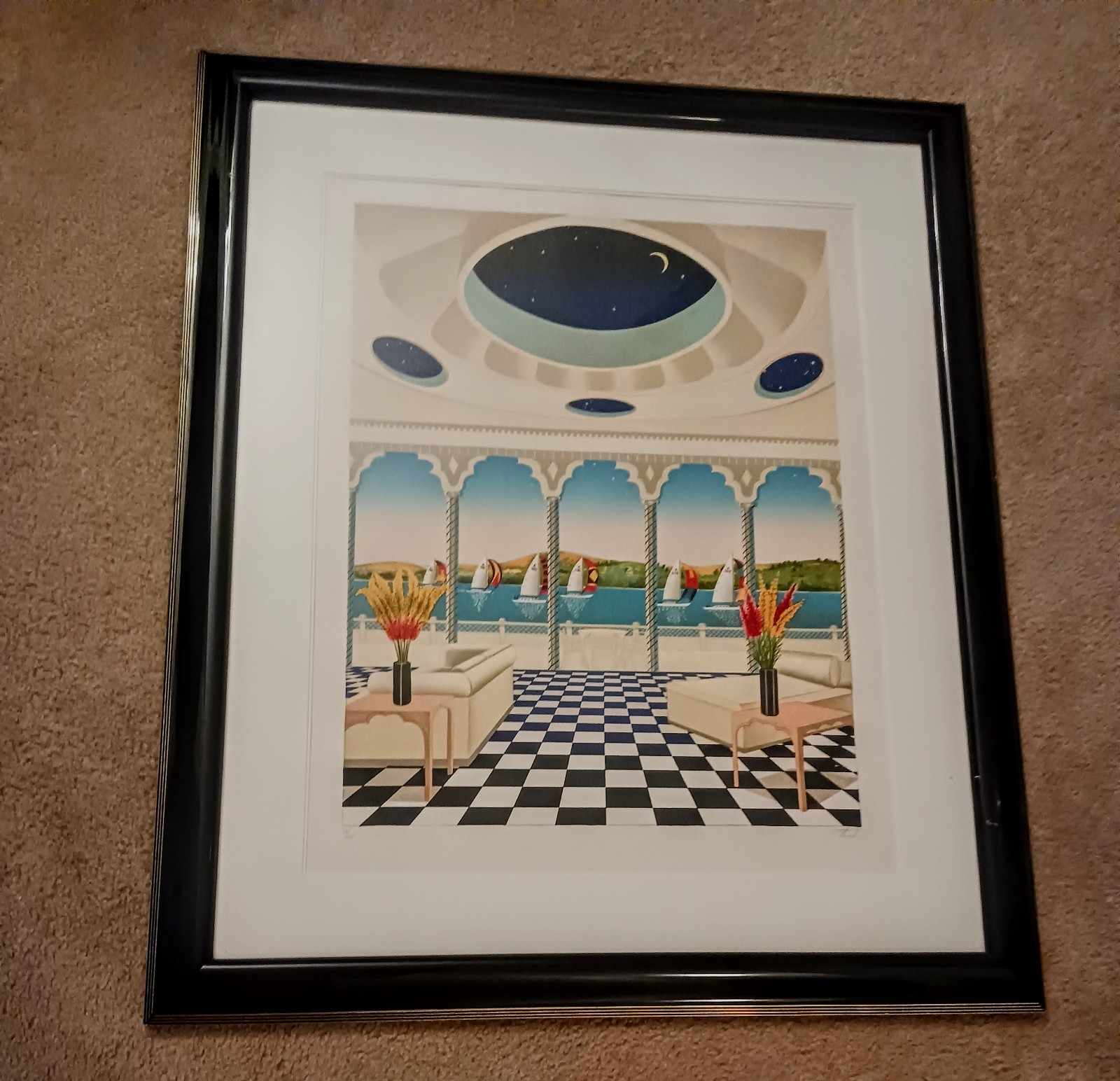 Fanch Ledan Color Lithograph Print \ Fanch Ledan Color Lithograph Print \