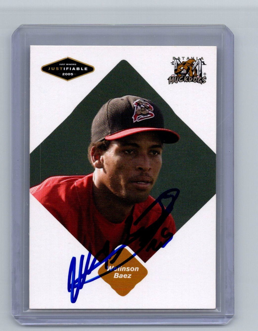2005 Just Memorabilia  Welsonson Baez Card #2 Autographed