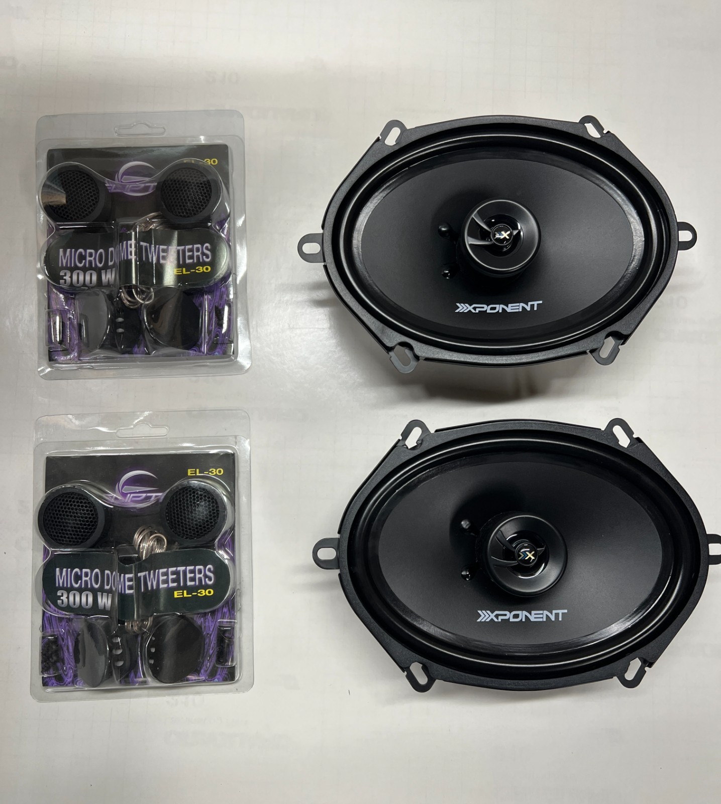 5x7 car speakers (1 pair) Xponent Audio + 2 FREE pairs 1\ 5x7 car speakers (1 pair) Xponent Audio + 2 FREE pairs 1\