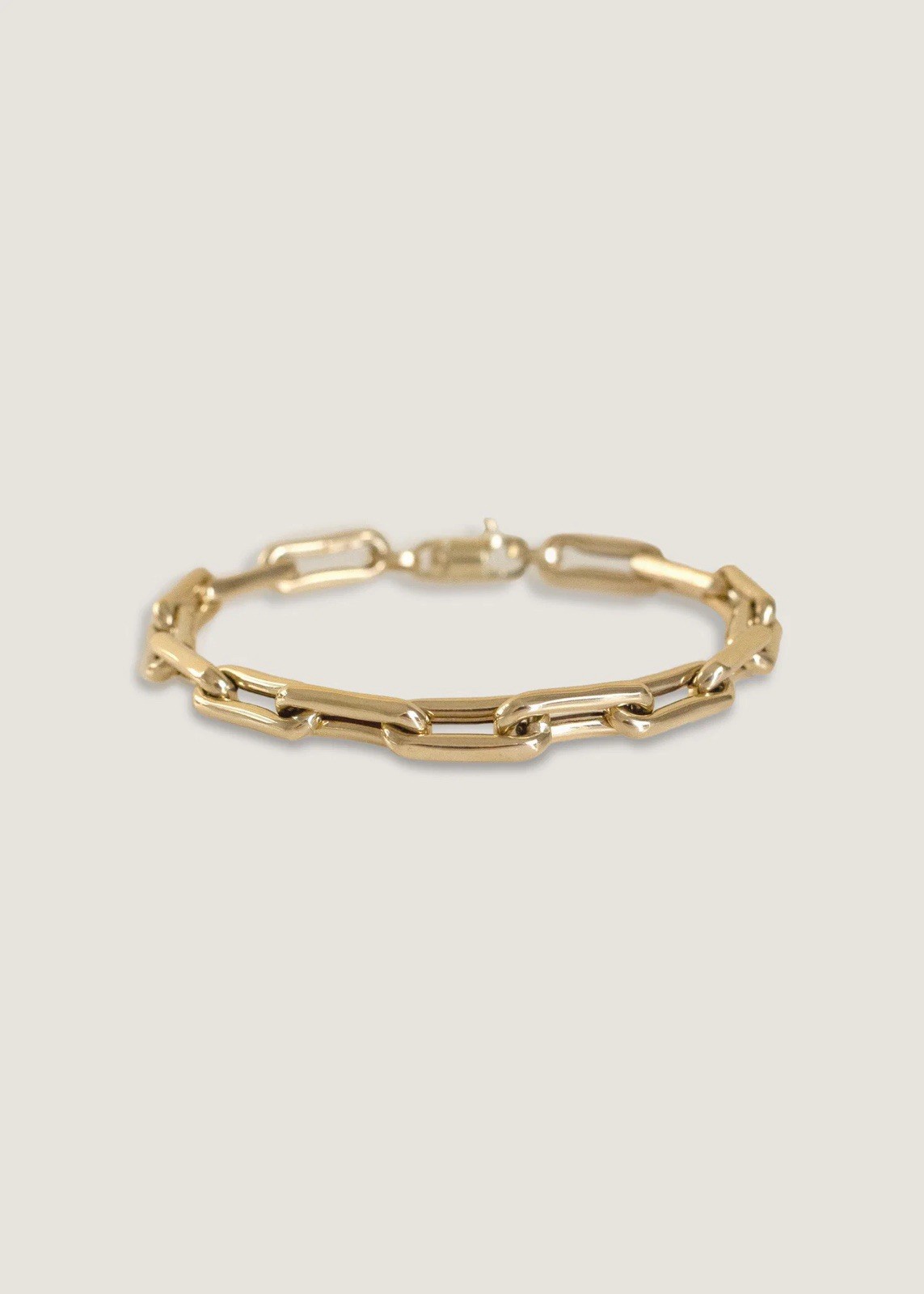 Kinn Studio Rome Bold Link Chain Bracelet 14K Yellow Gold Size 7