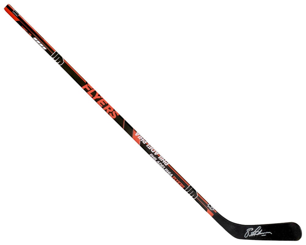 Eric Lindros Signed Flyers Logo 48 Inch Full Size Hockey Stick- (SCHWARTZ COA)