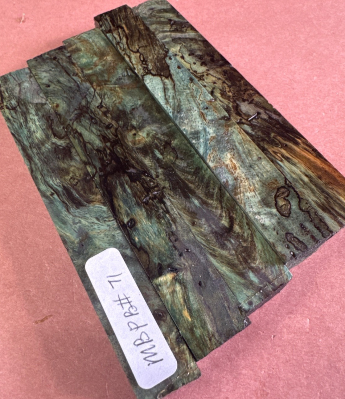 STABILIZED HYBRID MANGO BURL, PENBLANKS TOOL HANDLES MB146