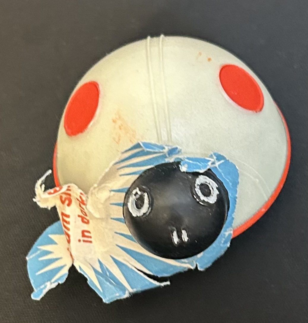 Vintage Ladybug Toy Plastic Wind Up [or specify maker/mechanism] #4 - Minor Flaw