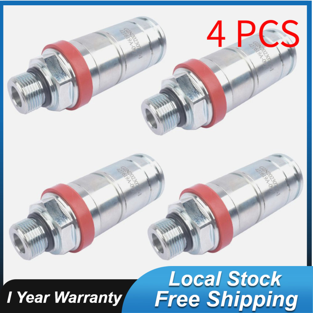 4PCS Hydraulic Female Quick Release Coupling For John Deere 6400 6420 6800 7430