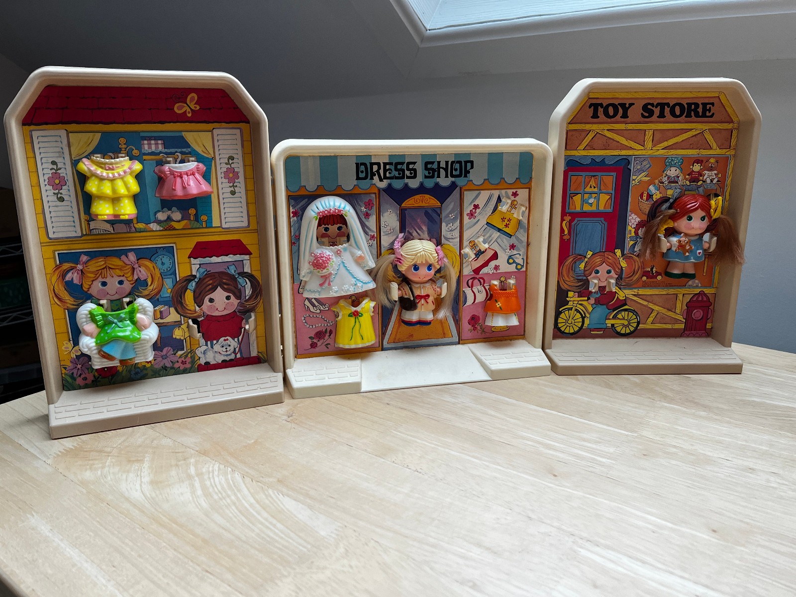 VINTAGE KNICKERBOCKER DOLLY POPS POPTOWN PLAYSET VINTAGE KNICKERBOCKER DOLLY POPS POPTOWN PLAYSET