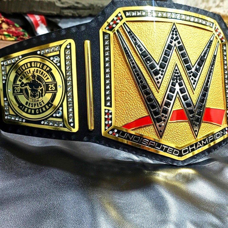 UNDISPUTED CHAMPIONSHIP REPLICA BELT 6MM BRASS ADULT SIZE + EXTRA SIDE PLATES