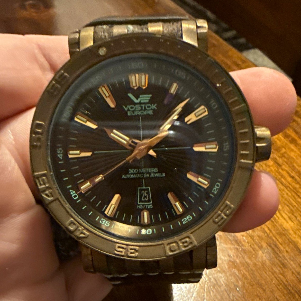 Vostok Europe Energia Rocket 48mm Auto Diver 300m Bronze/Black Date Brown