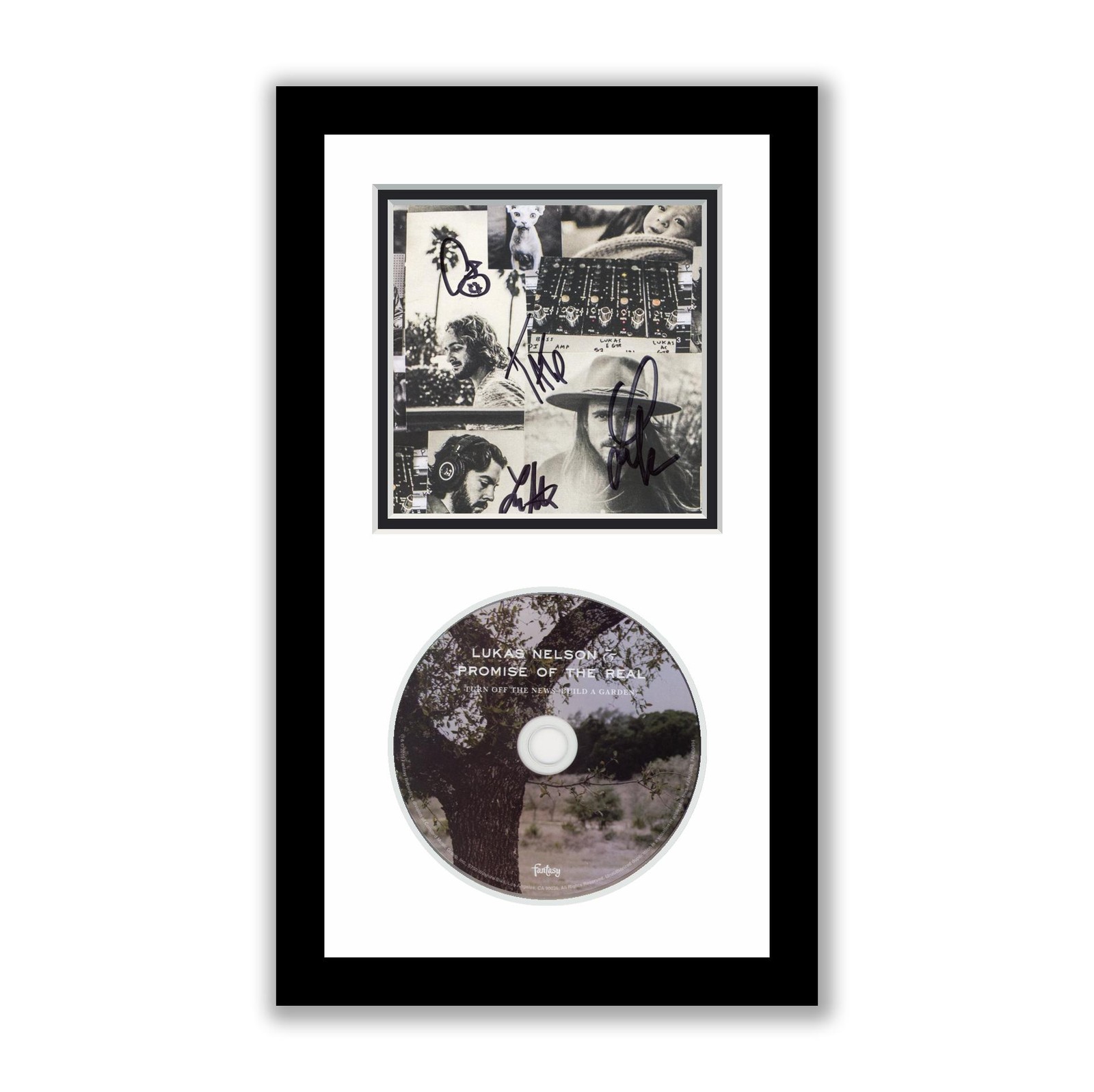 Lukas Nelson Autographed Signed Framed CD Turn Off The News Build A Garden ACOA