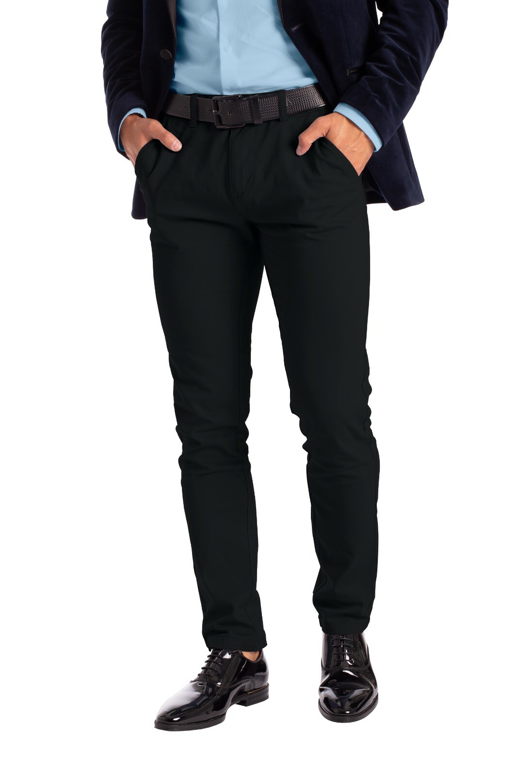 Men's Stretch Dress Pants Slim Fit Skinny Chino Pants
