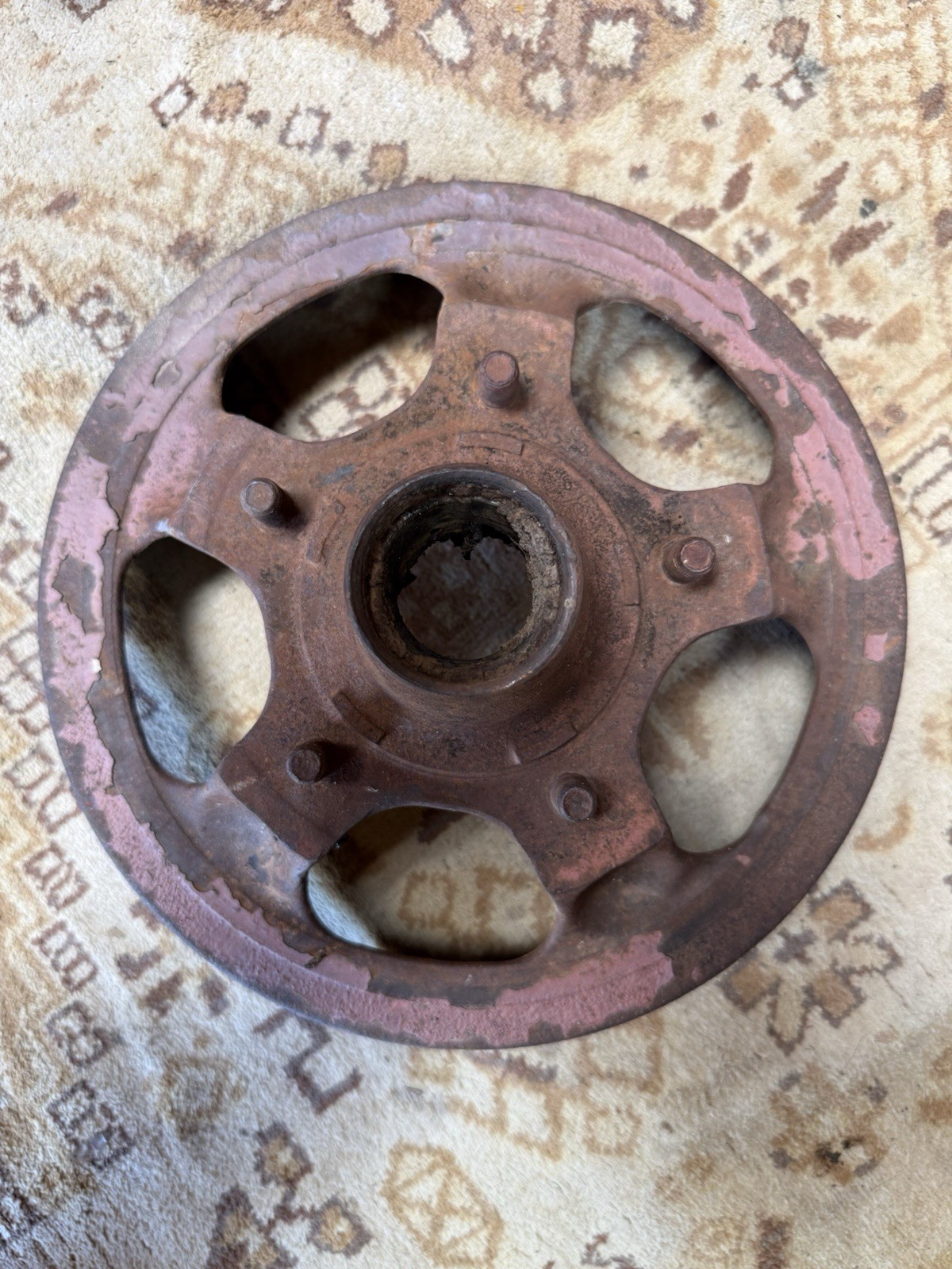 1936-1939 Ford Front Brake Drum Hub Wide 5 Vintage Flathead Hot Rod