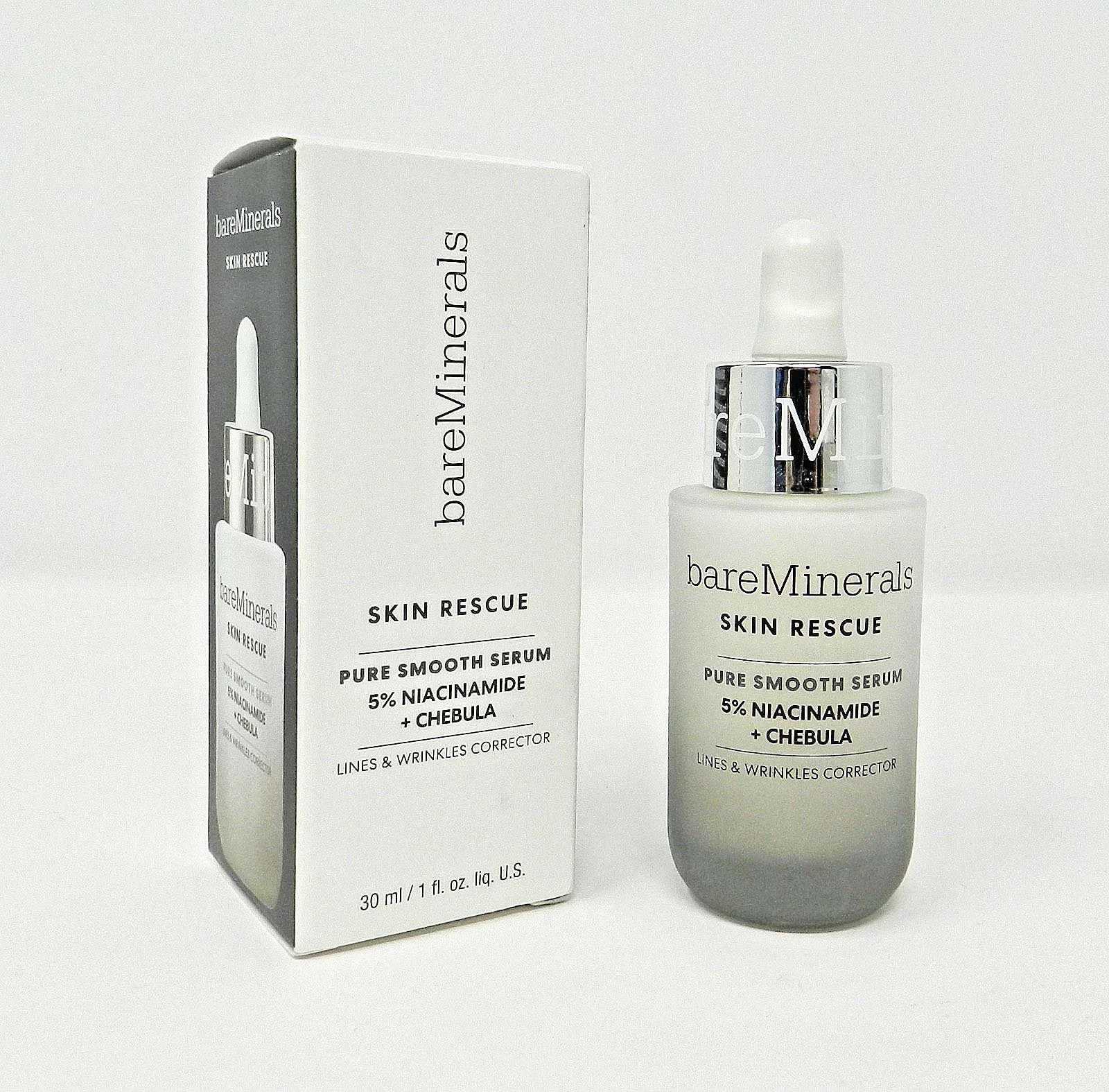 bareMinerals Skin Rescue Pure Smooth Serum Lines & Wrinkle Corrector 1 fl oz New