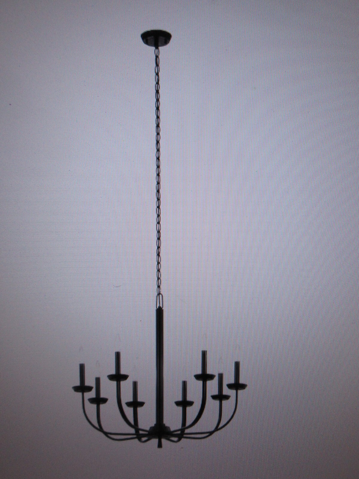 Kichler Kennewick 27.25 in. 8-Light Black Traditional Candle Circle Chandelier