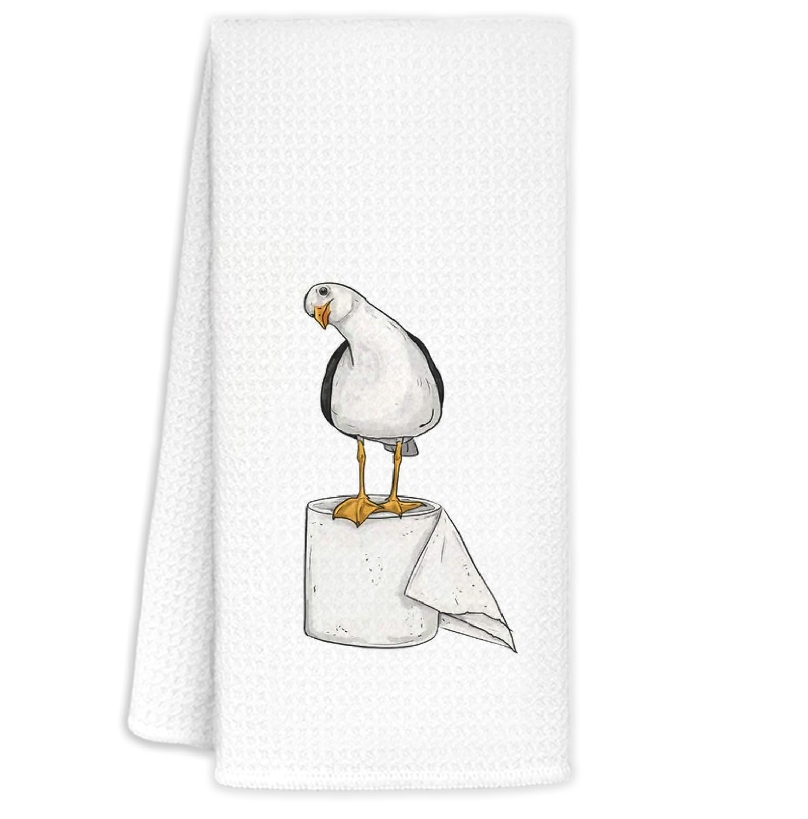 Seagull Hand Towels, Seagulls Gifts for Women Bird Lovers, Seagull Decor, Funny