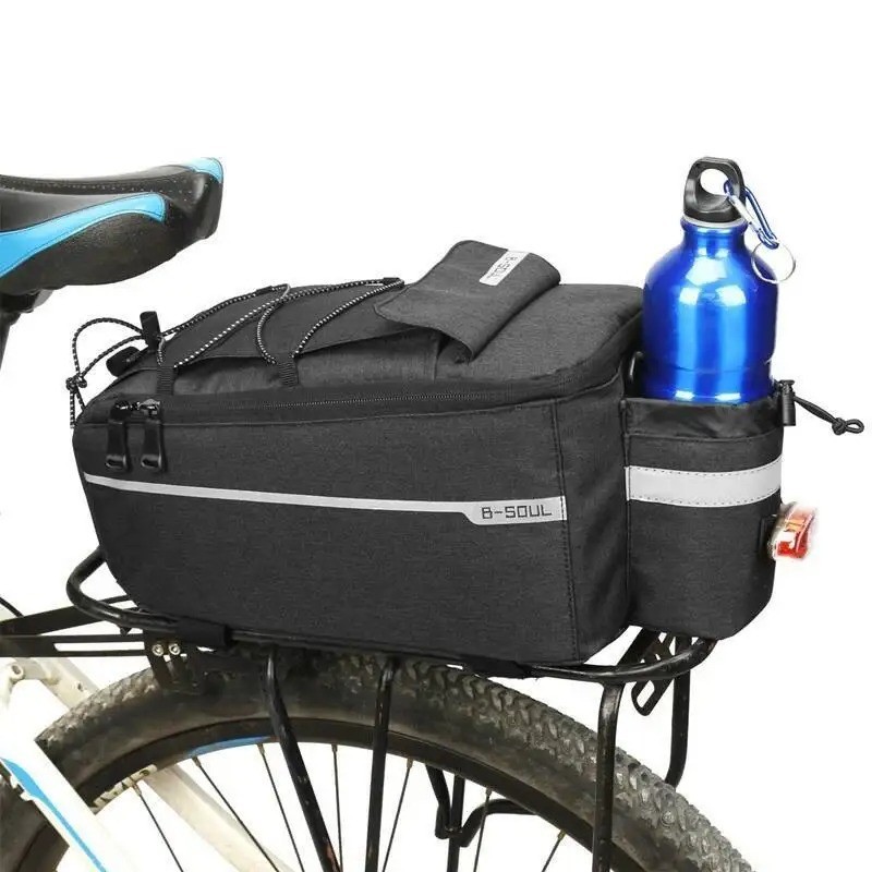 Bike Rear Rack Bag 10L Insulated Bicycle Trunk Bag Storage Luggage Cargo Bag Bike Rear Rack Bag 10L Insulated Bicycle Trunk Bag Storage Luggage Cargo Bag