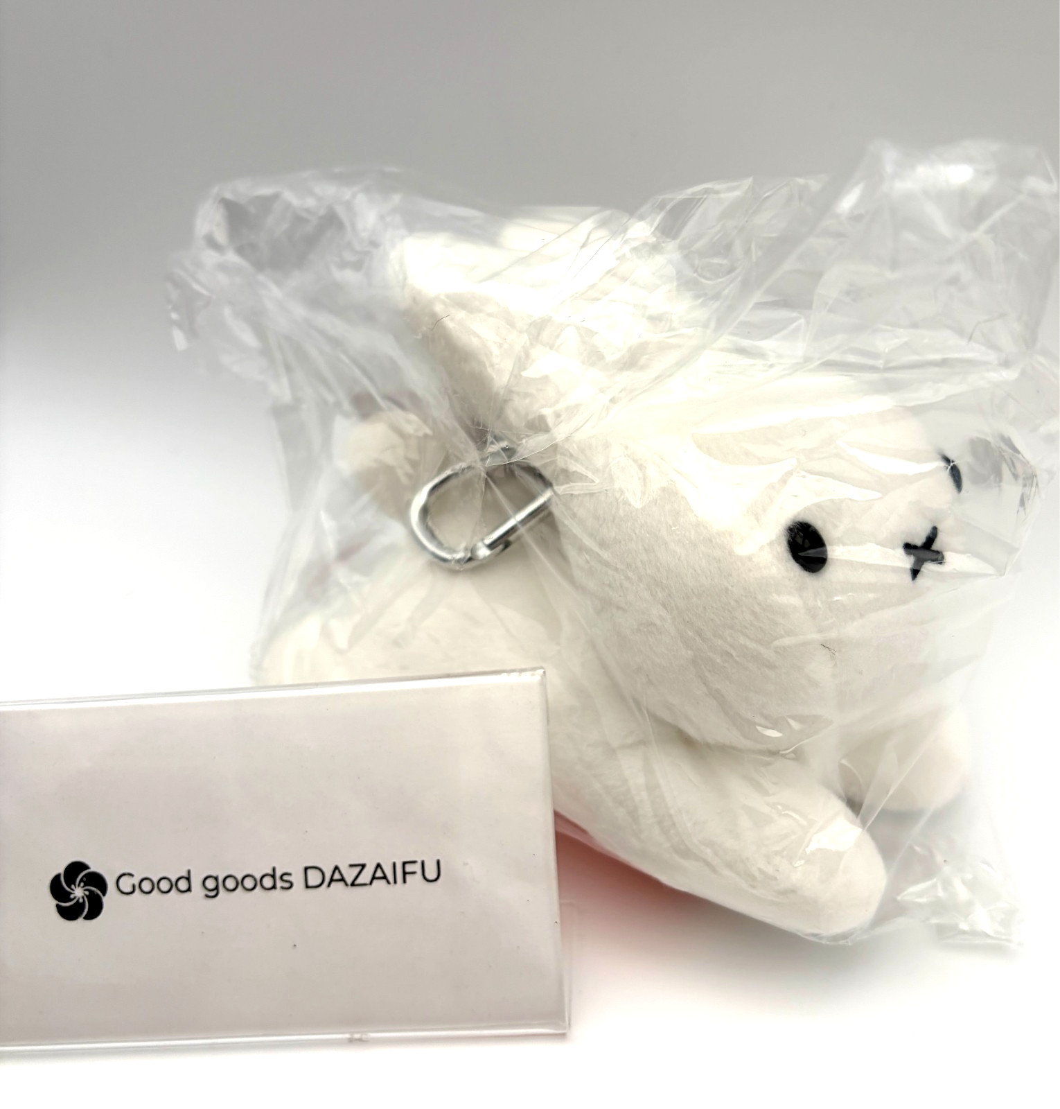 Sekiguchi Bruna Family Rabbit Plush Card Holder Pass Case White NEW JAPAN
