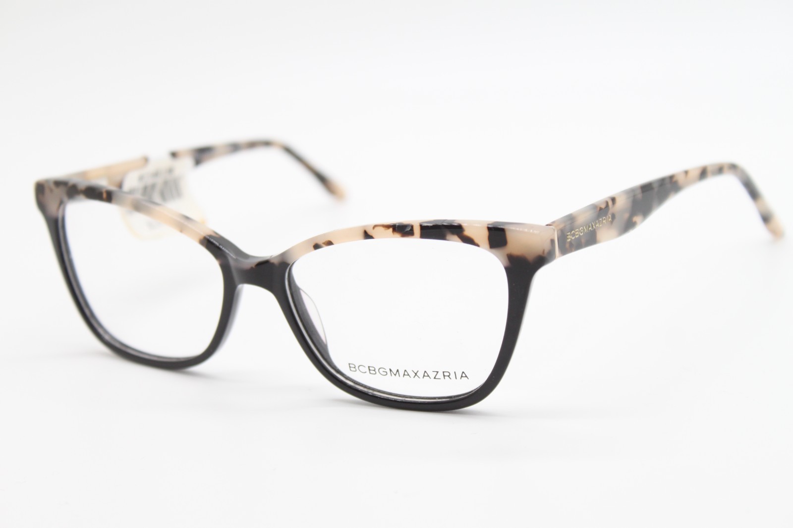 NEW BCBGMAXAZRIA CV NAHLA BLACK TORTOISE AUTHENTIC EYEGLASSES 54-16