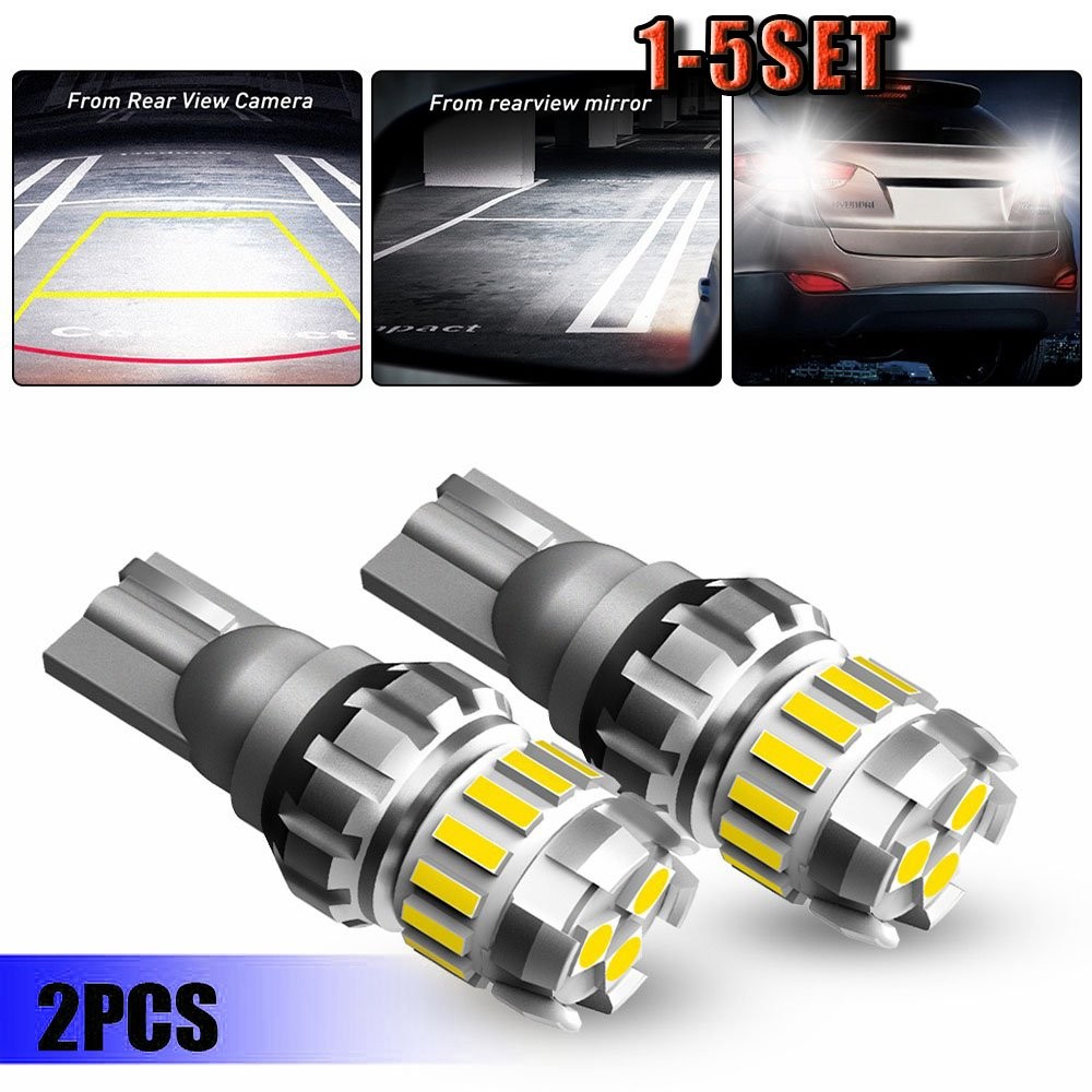 AUXITO T15 912 921 White LED License Plate Side Marker Light Bulb 1Set 2-10x