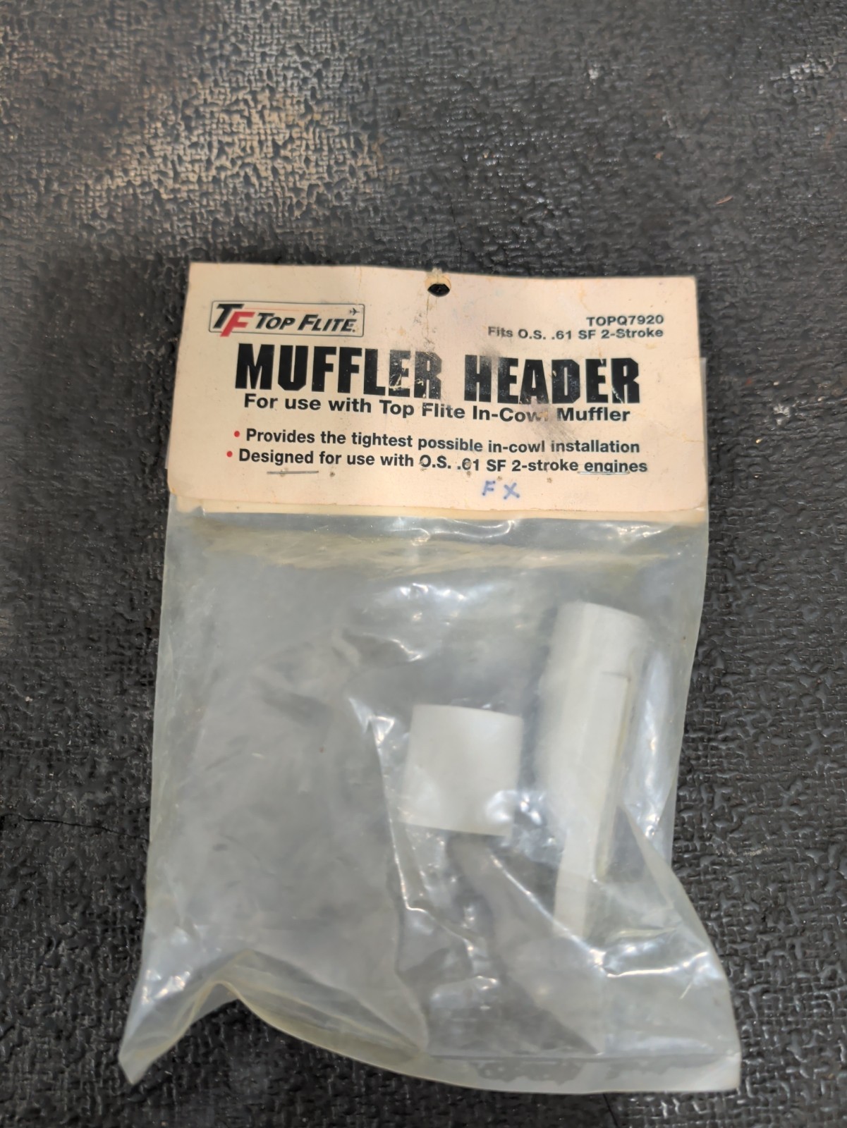 Top Flite  Muffler Header #TOPQ7920 (For use with Top Flite In-Cowl Muffler) 