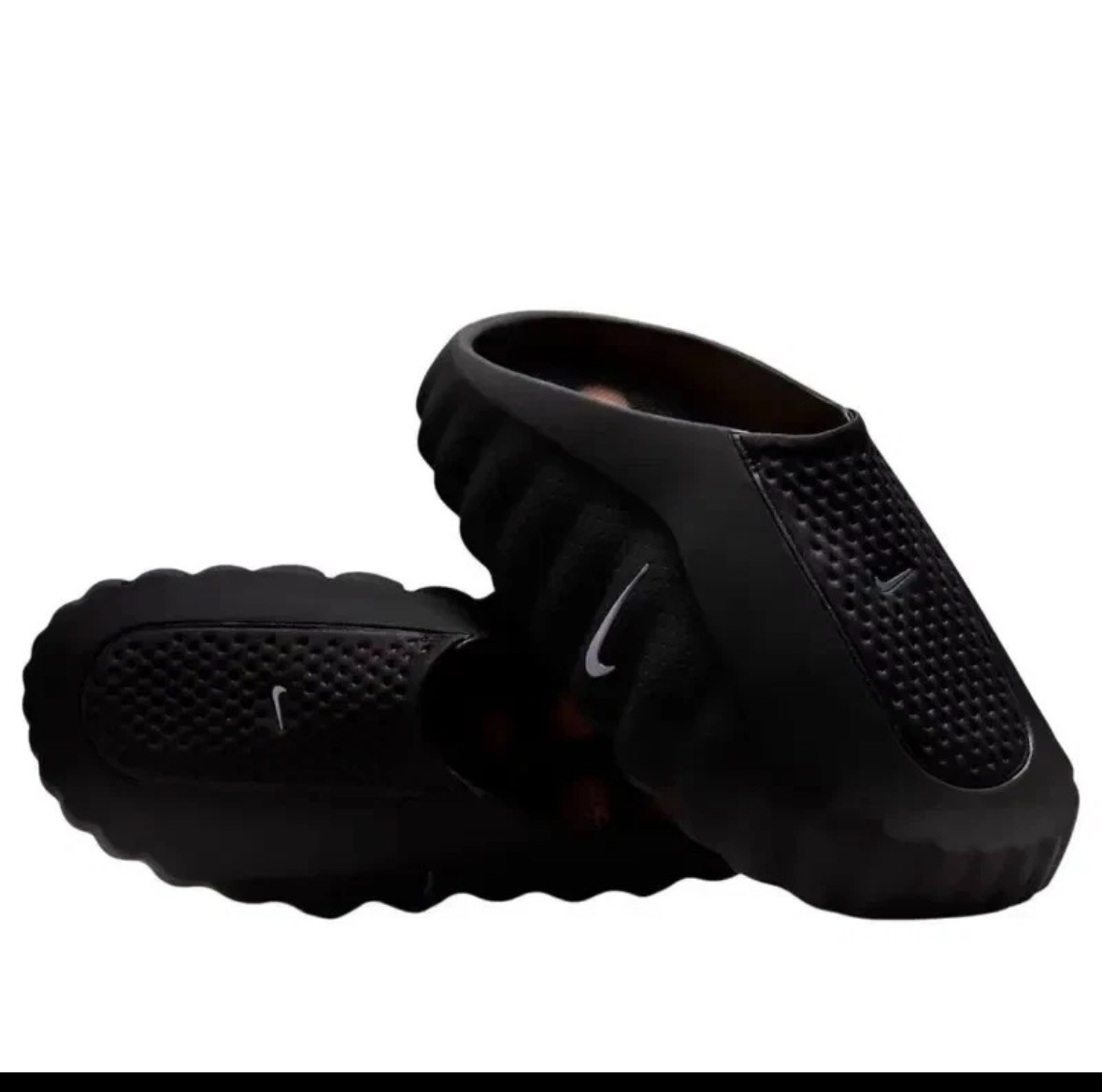NEW Nike Mind 001 Slide Black Chrome & Light Smoke Grey )With Box)