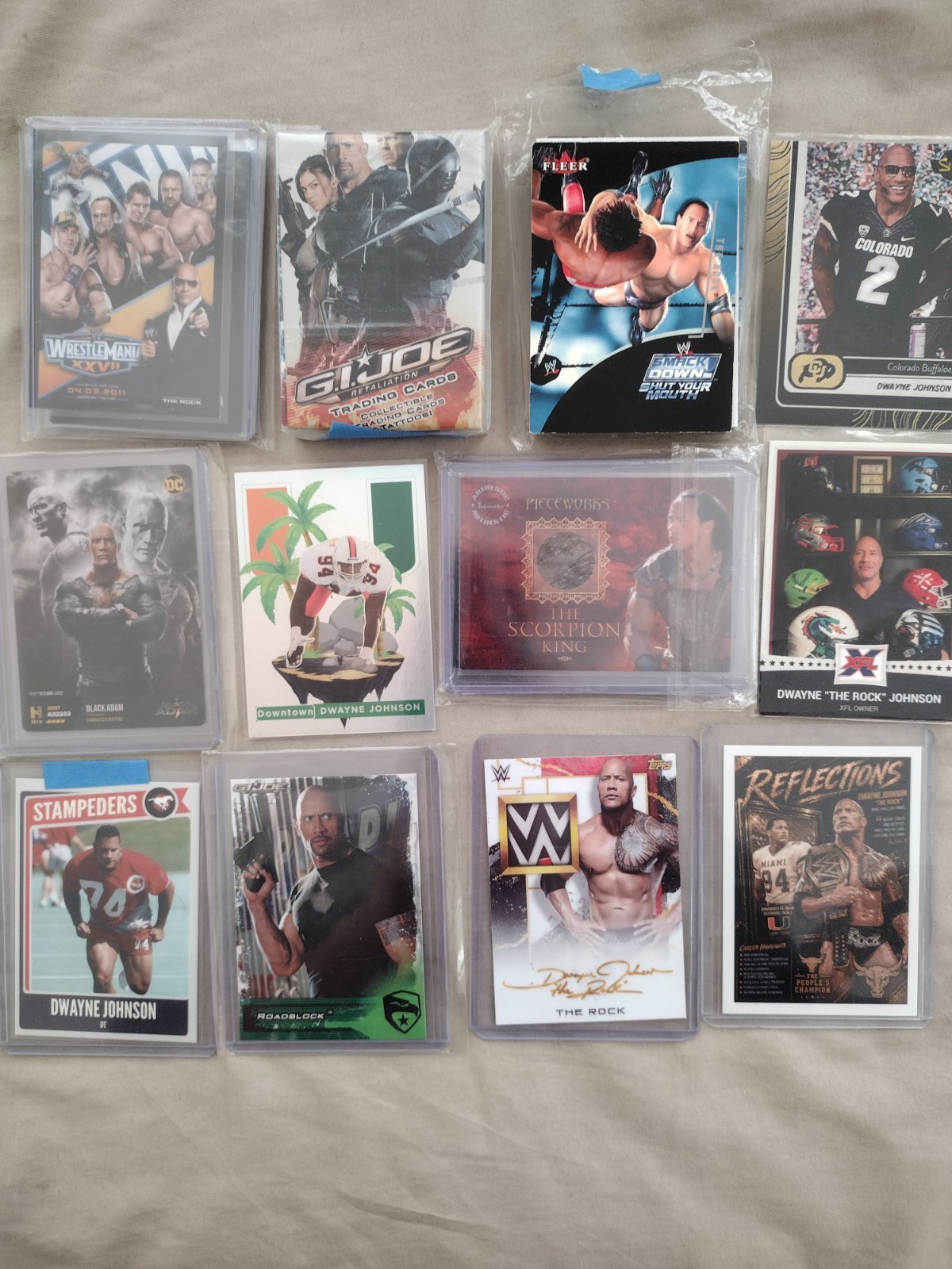Dwayne The Rock Johnson Cards Dwayne The Rock Johnson Cards