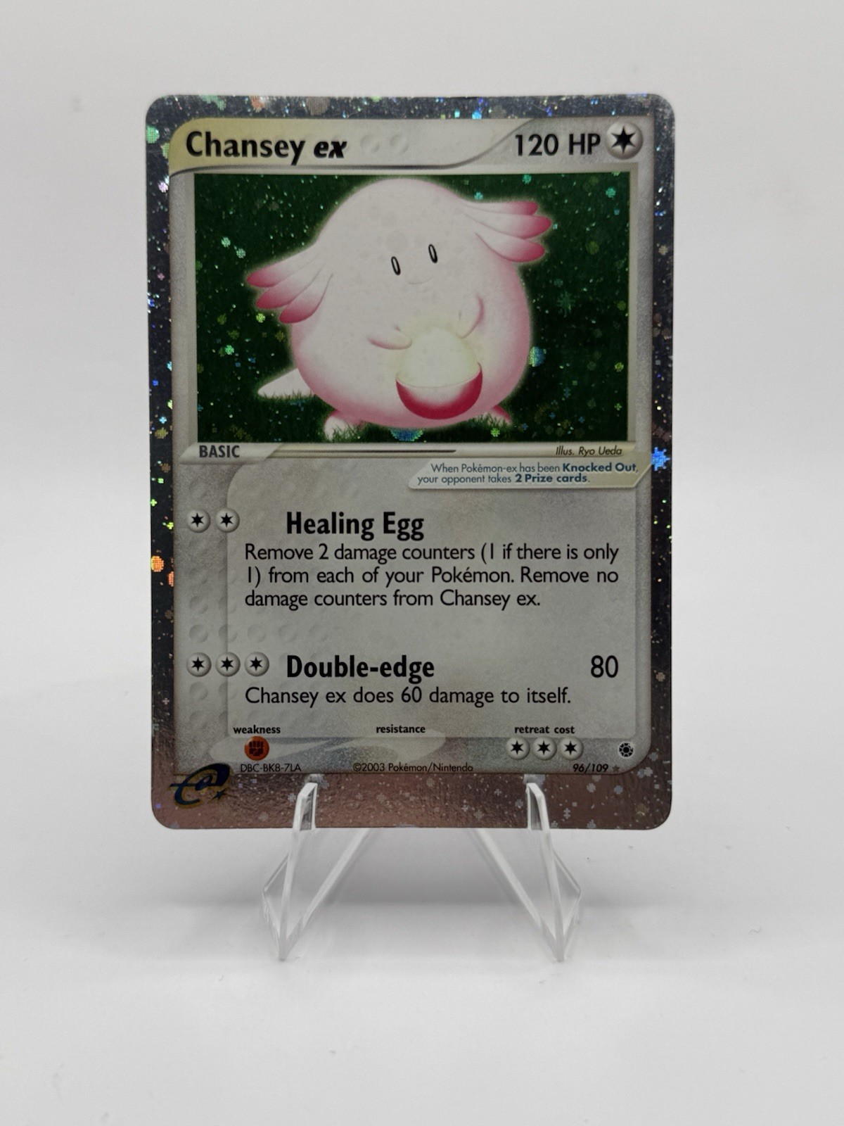 2003 Pokémon EX Ruby & Sapphire Chansey ex #96/109 Holo LP OFFERS Read Descrip