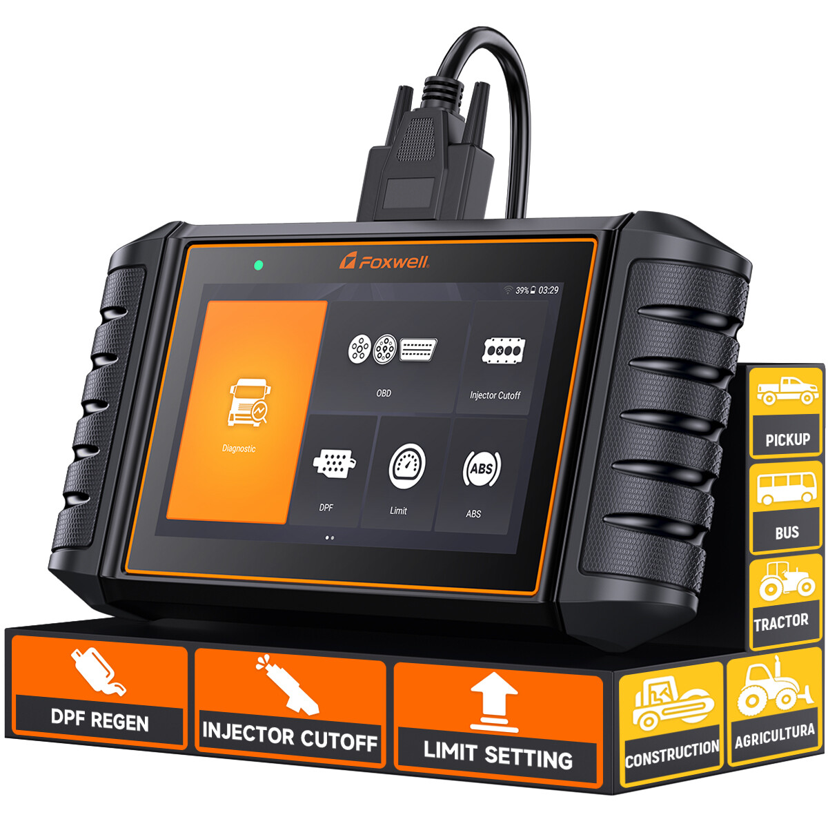 FOXWELL HD500 Heavy Duty Diagnostic Scanner DPF Regen & Limit Adjust