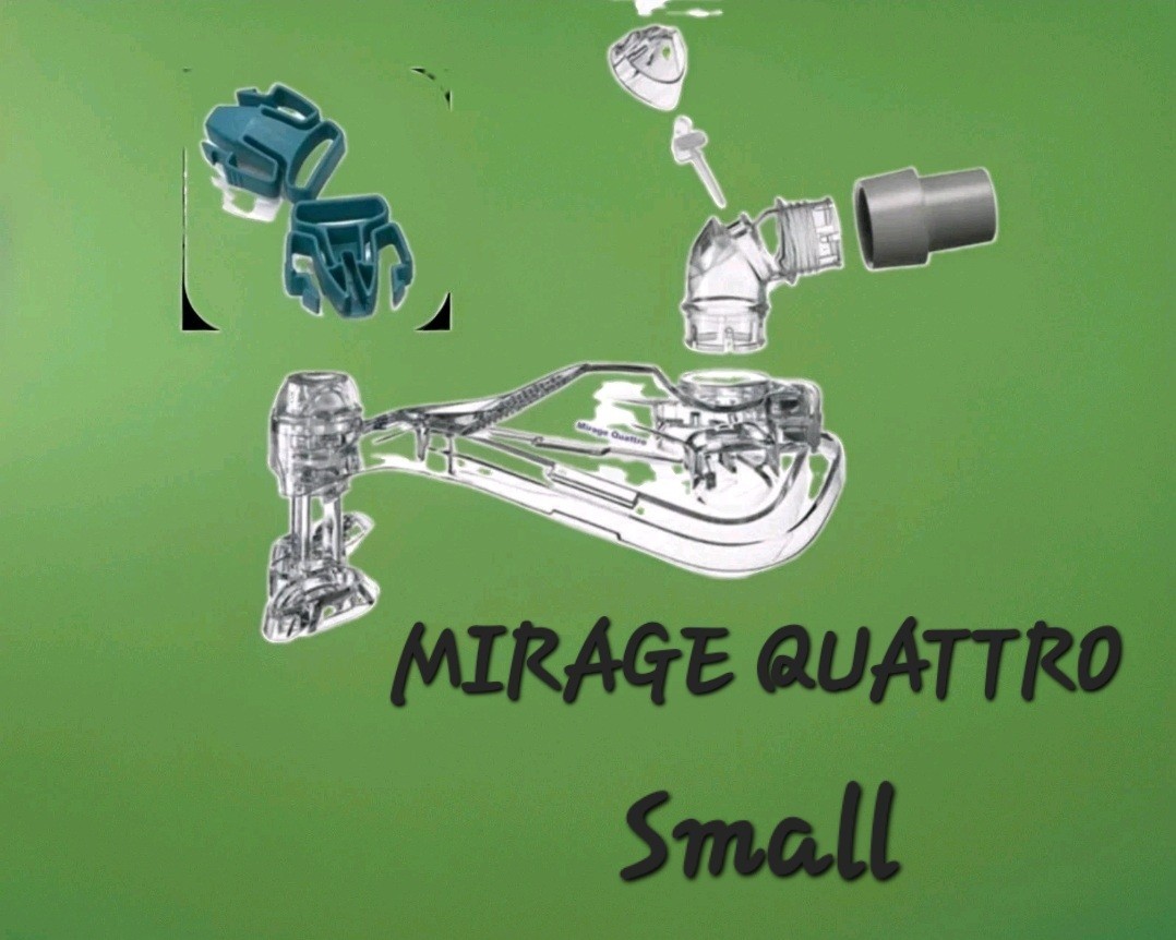 Mirage Quattro SMALL Replacement Swivel Elbow & Frame w/Clips