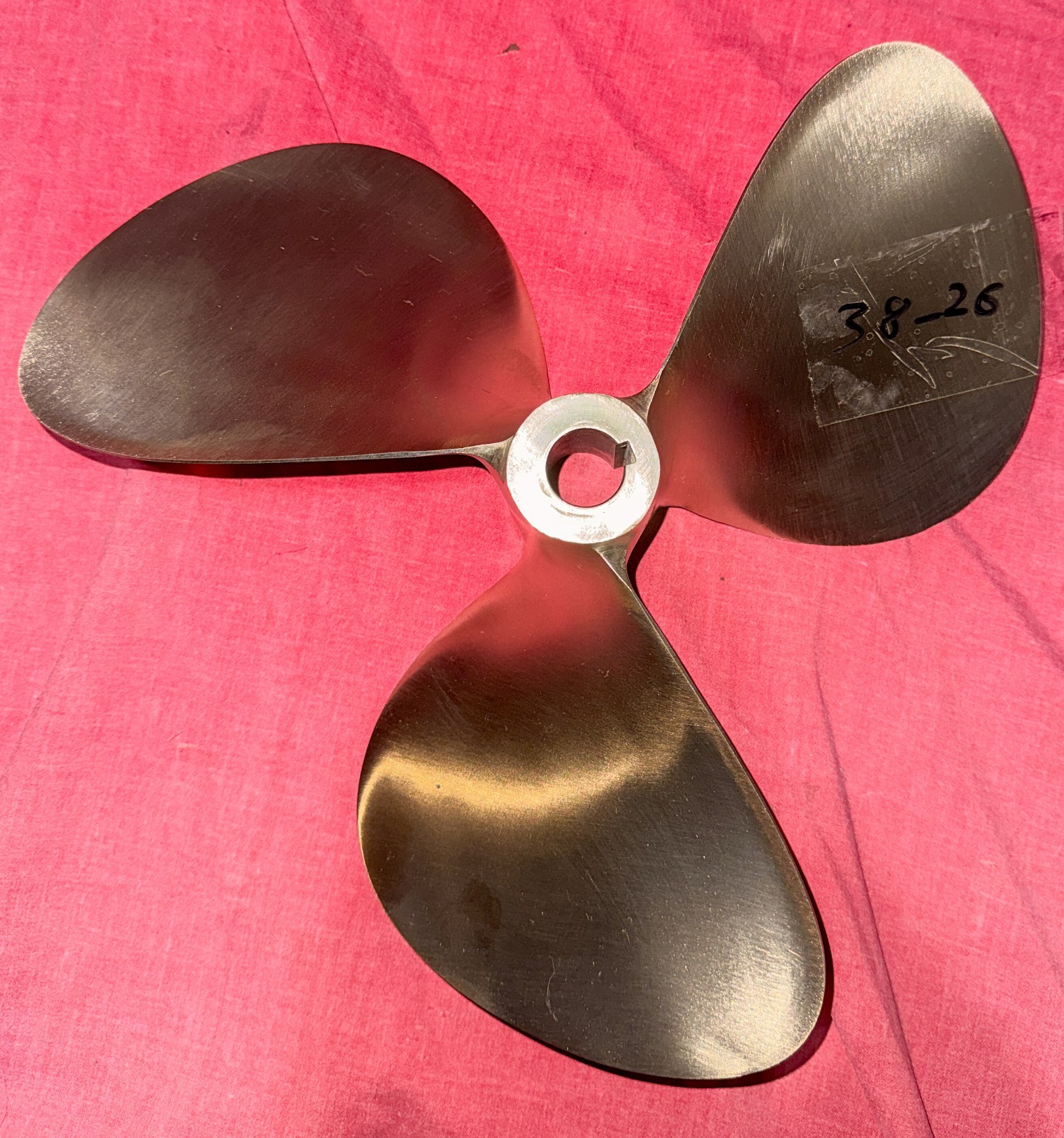 Mi Wheel 13 x 13 3 Blade Nibral Inboard Propeller Right Hand  1\