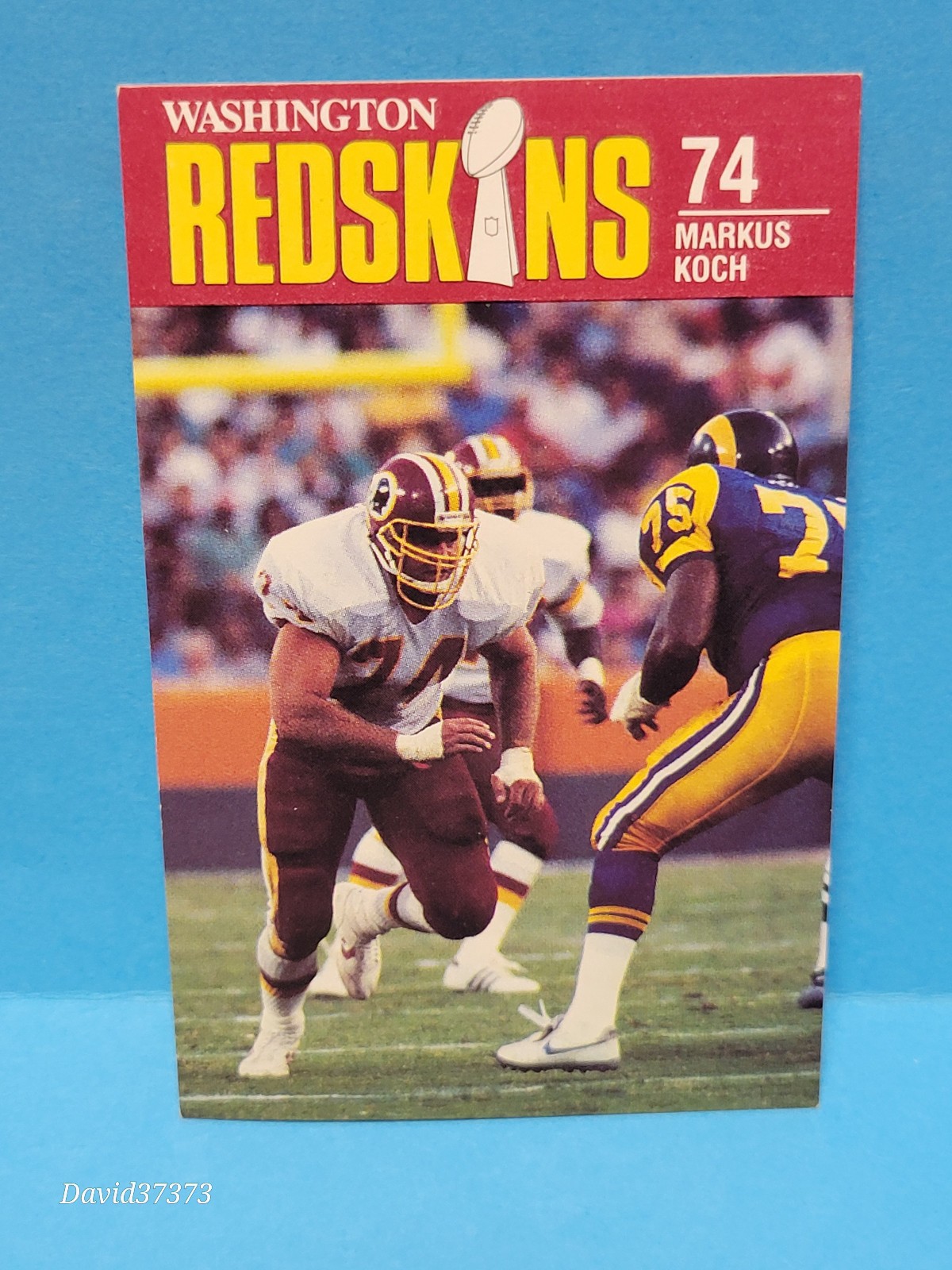 1988 Mobil Jell-o Washington Redskins Police - Markus Koch #74 1988 Mobil Jell-o Washington Redskins Police - Markus Koch #74