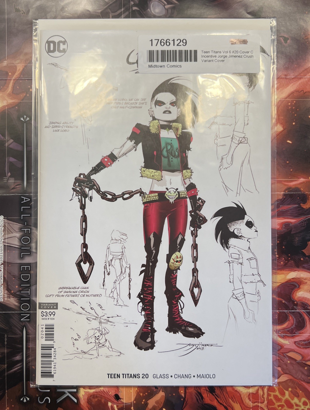 Teen Titans #20 Jimenez Variant 1st full app of Crush LOBO’s daughter NM Teen Titans #20 Jimenez Variant 1st full app of Crush LOBO’s daughter NM