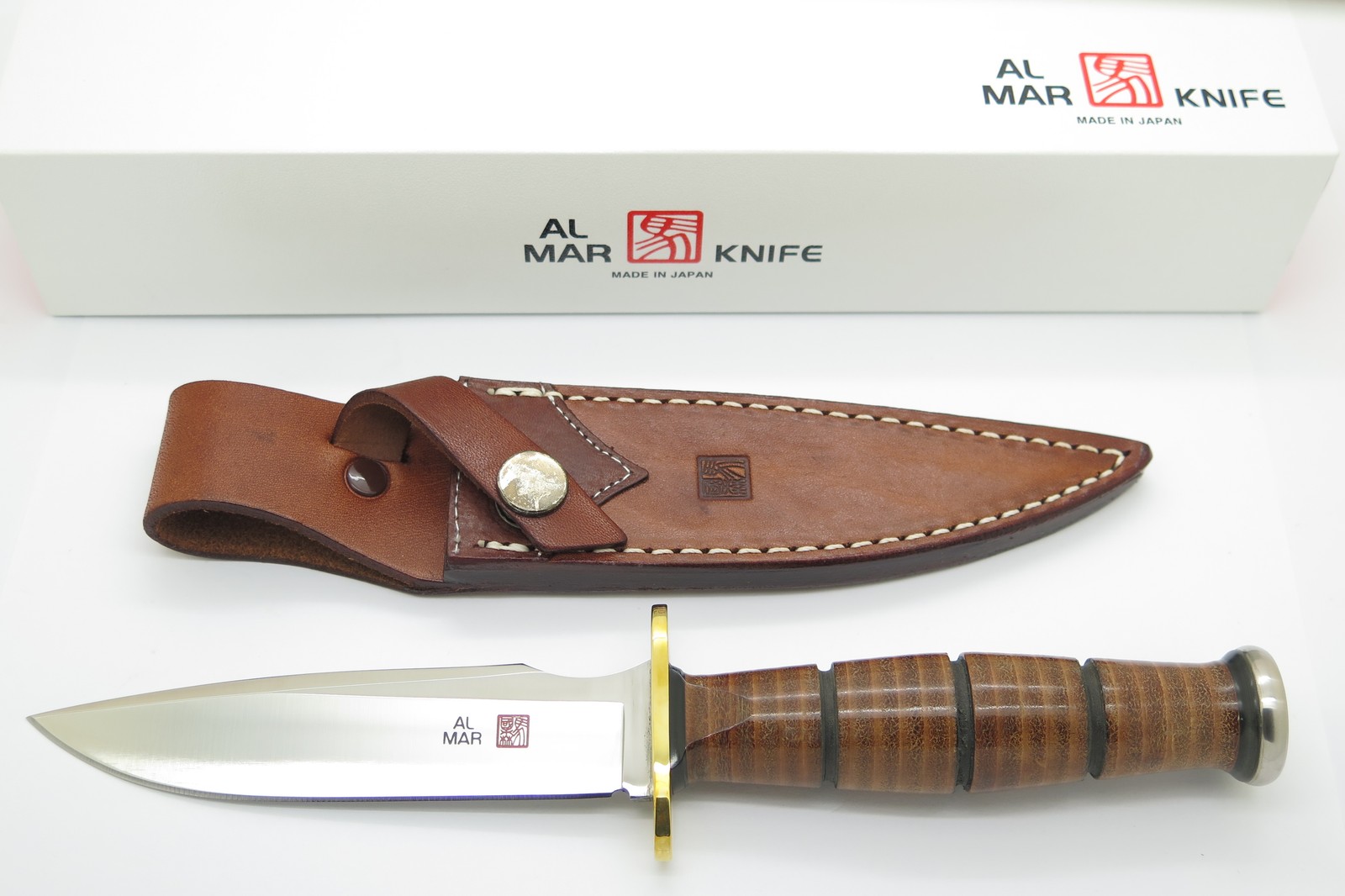 Vintage Al Mar 4020 Grunt I Seki Japan Fixed Blade Combat Fighter Knife Vintage Al Mar 4020 Grunt I Seki Japan Fixed Blade Combat Fighter Knife