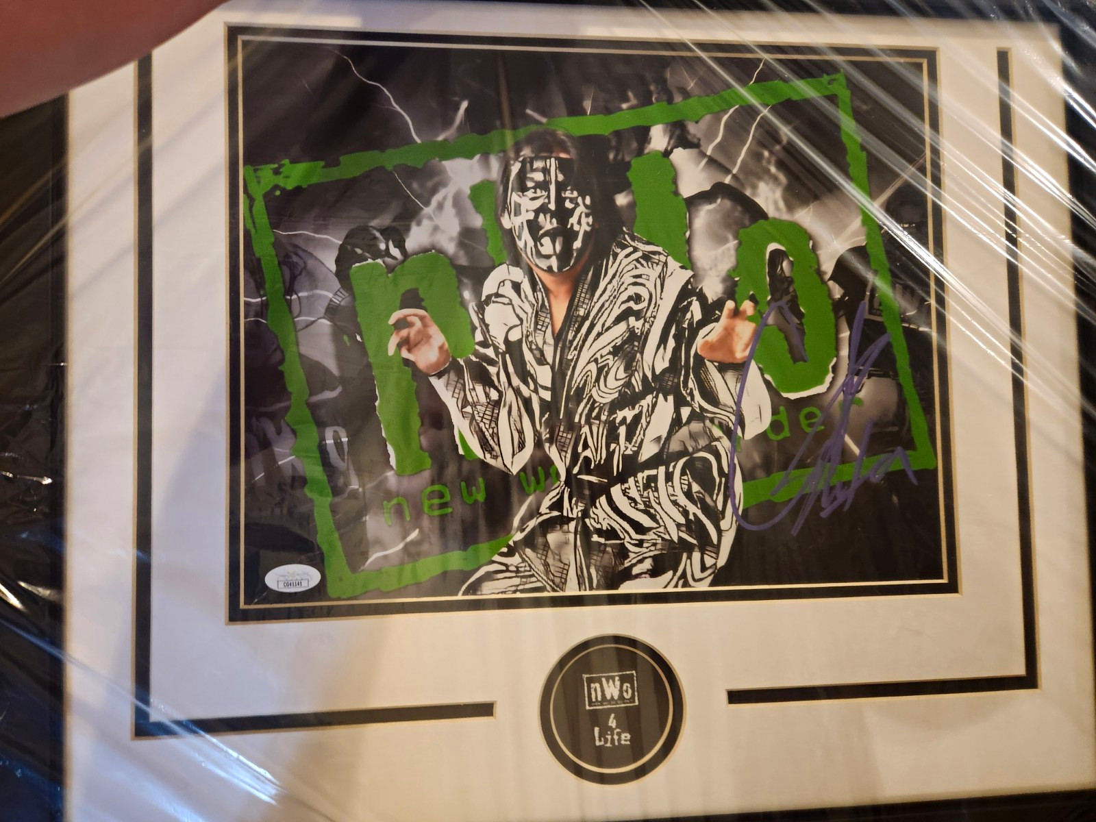 WWE WCW NWO Autographed GREAT MUTA  Wrestling Famed 11x14 jsa certed